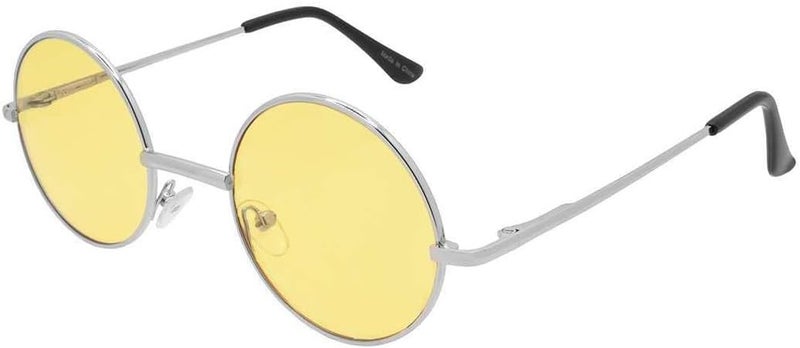 OWL Round Sunglasses Metal Frame Hippie Sunglasses UV400 Polycarbonate Circle Lens John Lennon Sunglasses for Men Women - Image 2